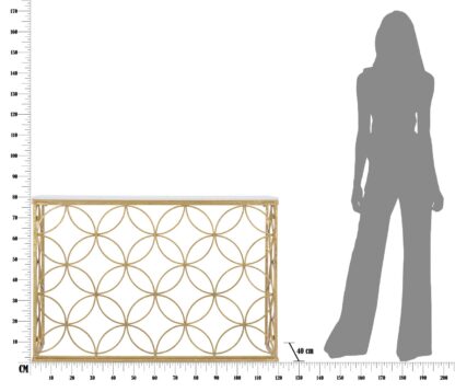CONSOLE STAR MARBLE CM 120X40X80 - immagine 8