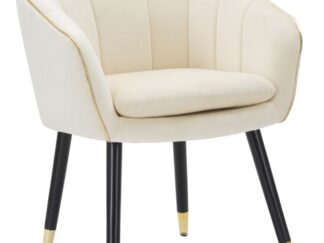 POLTRONA PARIS CREMA/GOLD CM 62X58X78