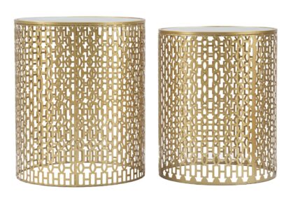 TAVOLINETTI COPPIA OBLIN CM Ø 41X50-37,5X47