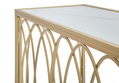 CONSOLE ARC SIMILMARBLE CM 160X40X79 - immagine 6