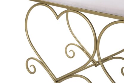 PANCA HEART ROSA CM 105X37,5X51,5 - immagine 6