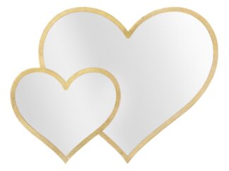 SPECCHIO GLAM DOUBLE HEART CM 65X2X50