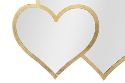 SPECCHIO GLAM DOUBLE HEART CM 65X2X50 - immagine 2