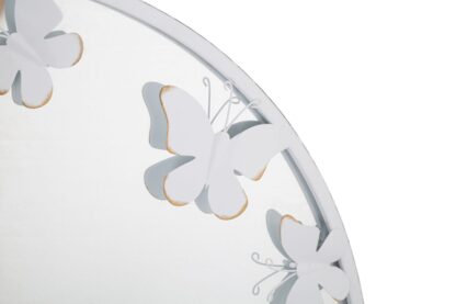 SPECCHIO ROTONDO WHITE BUTTERFLY CM 62,5X2,3 - immagine 3