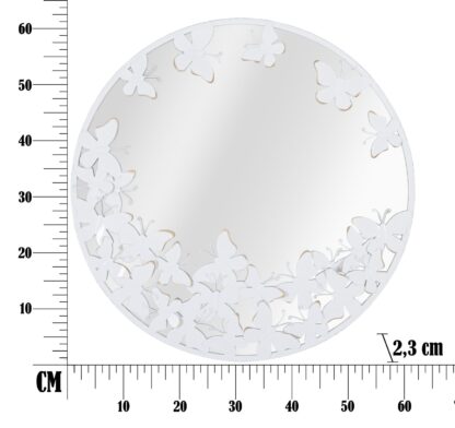 SPECCHIO ROTONDO WHITE BUTTERFLY CM 62,5X2,3 - immagine 6