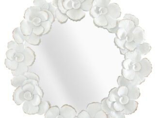 SPECCHIO WHITE FLOWER CM 82X2,6X85,5