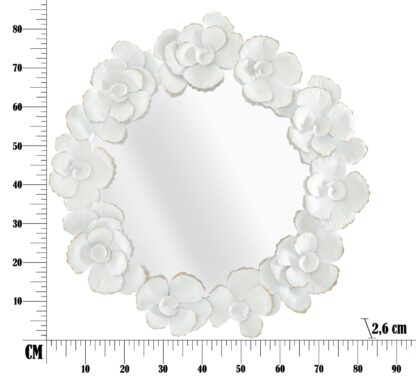 SPECCHIO WHITE FLOWER CM 82X2,6X85,5 - immagine 6