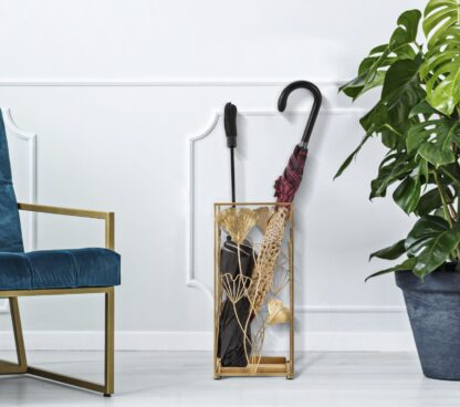 P/OMBRELLI GOLD LEAF CM 22,5X22,5X48,5 - immagine 5