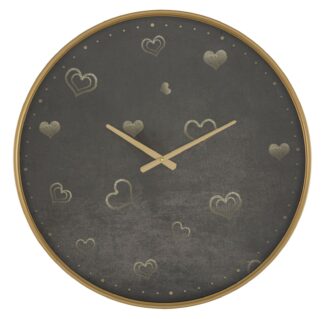 OROLOGIO DA MURO HEARTS CM Ø 60X6 stile GLAM