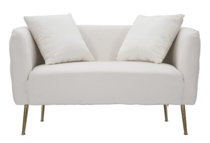 DIVANETTO BUCAREST CREMA CM 127X74X73 - immagine 2