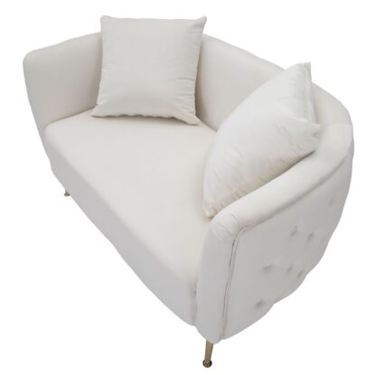 DIVANETTO BUCAREST CREMA CM 127X74X73 - immagine 4