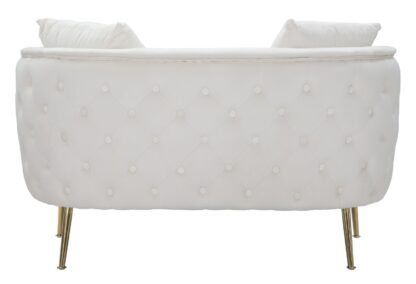 DIVANETTO BUCAREST CREMA CM 127X74X73 - immagine 5