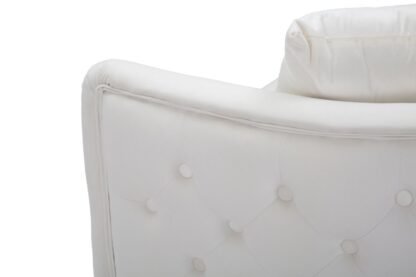 DIVANETTO BUCAREST CREMA CM 127X74X73 - immagine 6