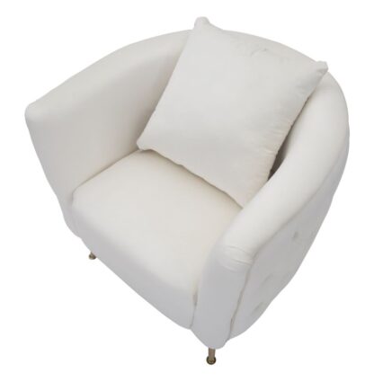 POLTRONA BUCAREST CREMA CM 76X74X73 - immagine 4