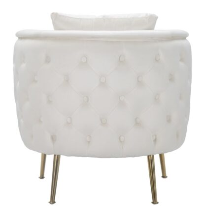 POLTRONA BUCAREST CREMA CM 76X74X73 - immagine 5
