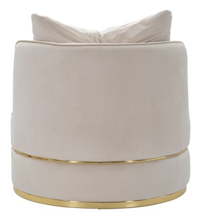 POLTRONA PARIS SPACE CREMA/GOLD CM Ø 84X72 - immagine 4
