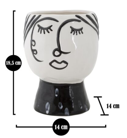 VASO POT FACE CM Ø 14X18,2 - immagine 7