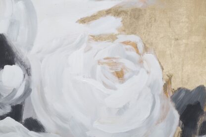 DIPINTO SU TELA WHITE FLOWER -A- CM 90X3,7X90 - immagine 3