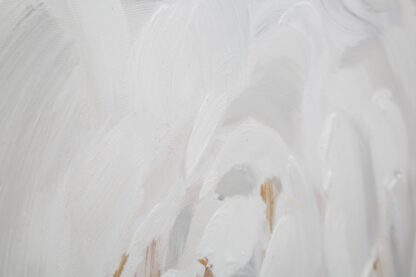 DIPINTO SU TELA WHITE FLOWER -A- CM 90X3,7X90 - immagine 4