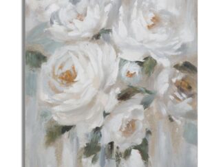 DIPINTO SU TELA CREM FLOWER CM 
80X3,7X100