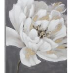 DIPINTO SU TELA WHITE/GOLD FLOWER CM
80X3,7X100