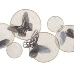 PANNELLO IN FERRO BUTTERFLY DARK CM 66X5X38