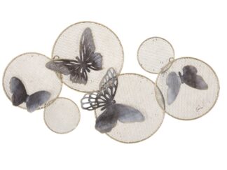 PANNELLO IN FERRO BUTTERFLY DARK CM 66X5X38