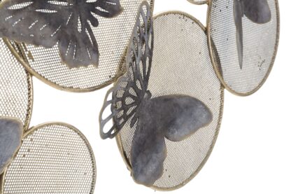 PANNELLO IN FERRO BUTTERFLY DARK CM 66X5X38 - immagine 3