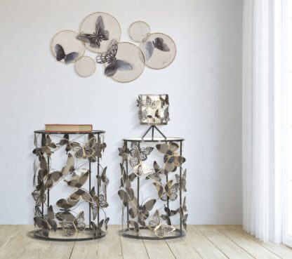 PANNELLO IN FERRO BUTTERFLY DARK CM 66X5X38 - immagine 5