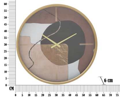 OROLOGIO DA MURO ART RED CM Ø 60X6 - immagine 6