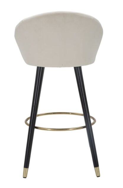 SGABELLO BAR PRAGUE CREMA CM 55X56X104 - immagine 4