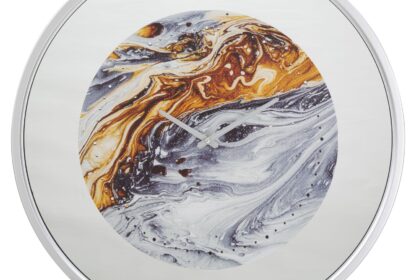OROLOGIO DA MURO MIRROR GREY CM Ø 60X5 - immagine 2