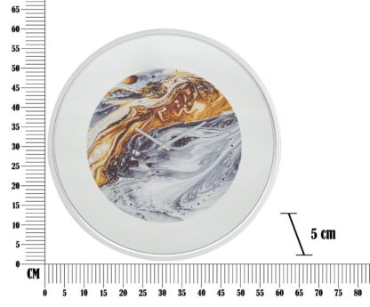 OROLOGIO DA MURO MIRROR GREY CM Ø 60X5 - immagine 6