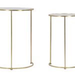 TAVOLINETTI GLAM SIMPLY COPPIA CM Ø 44,5X63-34,5X56,5