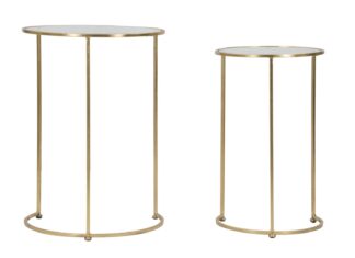 TAVOLINETTI GLAM SIMPLY COPPIA CM Ø 44,5X63-34,5X56,5
