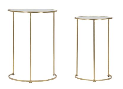 TAVOLINETTI GLAM SIMPLY COPPIA CM Ø 44,5X63-34,5X56,5
