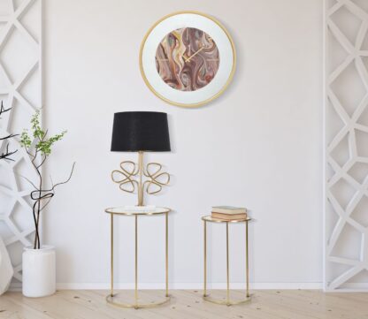 TAVOLINETTI GLAM SIMPLY COPPIA CM Ø 44,5X63-34,5X56,5 - immagine 6