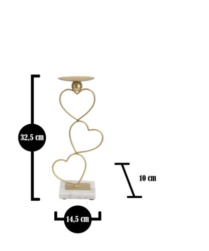 P/CAND HEARTS CM 14,5X10X32,5 - immagine 6