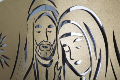PANNELLO NATIVITY GOLD -B- CM 120X2X60 - immagine 4