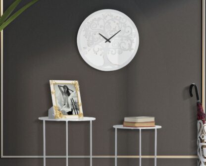 OROLOGIO DA MURO WHITE TREE CM Ø 55X4,5 - immagine 5