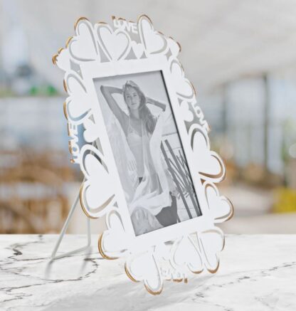 CORNICE HEART CM 25X14,5X27,7 MIN 2 (MISURA INTERNA CM 12,5X17,5) - immagine 5