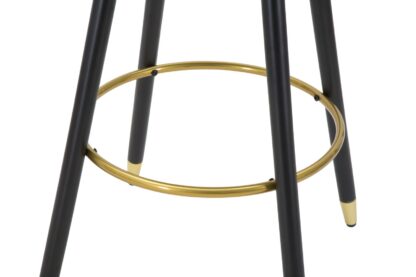 SGABELLO BAR PRAGUE NERO CM 55X56X104 - immagine 5