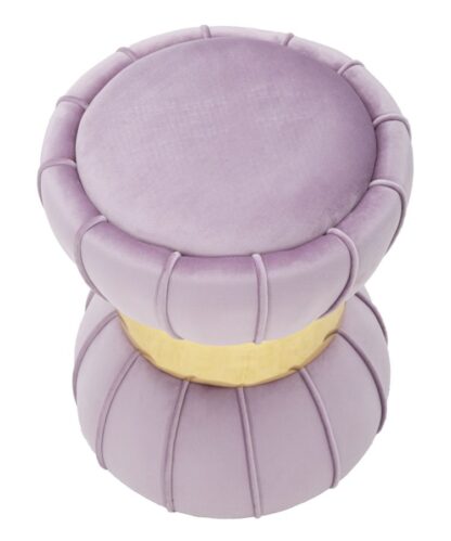 SGABELLO FLOWER CM ROSA CM Ø 40X44 - immagine 2