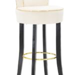 SGABELLO BAR LUXY CREMA CM 46X48X96