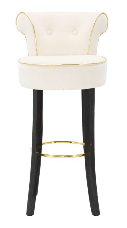 SGABELLO BAR LUXY CREMA CM 46X48X96 - immagine 2