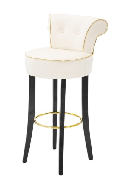 SGABELLO BAR LUXY CREMA CM 46X48X96 - immagine 3