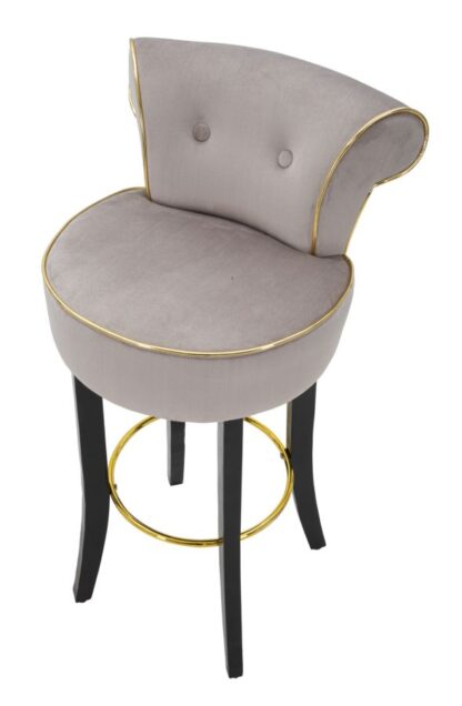 SGABELLO BAR LUXY GRIGIO CM 46X48X96 - immagine 4