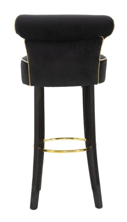 SGABELLO BAR LUXY NERO CM 46X48X96 - immagine 5