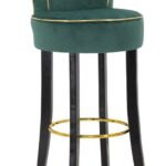 SGABELLO BAR LUXY CREMA CM 46X48X96 stile GLAM