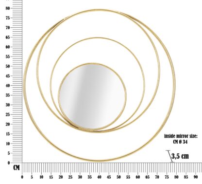SPECCHIO ARC GLAM CM Ø 80X3,5 - immagine 6